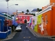 Čtvrť Bo-Kaap, Kapské město. Historická muslimská čtvrť vypadá jako duha úbočí Signal Hill. (Foto: Profimedia.cz, Jose Fusta Raga/Corbis)