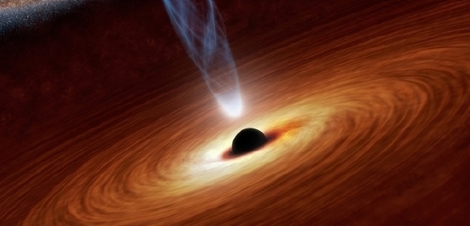 Supermasivní černá díra ve středu galaxie NGC 1365.