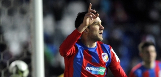 Marek Bakoš slaví jeden ze dvou gólů.