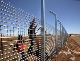 Plot na hranici Izrael-Sýrie.