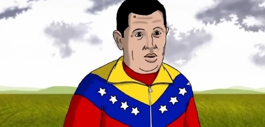 Na mírně udiveného Cháveze čekají v nebi celebrity.