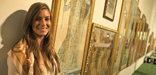 Dcera Ivana Lendla Marika, která výstavu zahájila.