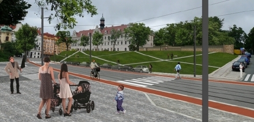 Vizualizace plánované rekonstrukce Moskevské ulice.