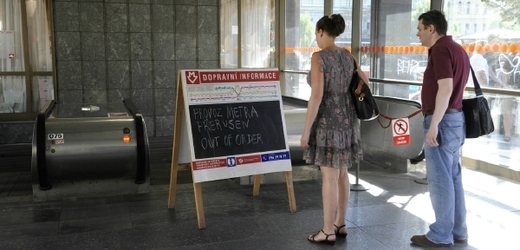 Provoz mezi stanicemi metra Vltavská a Florenc byl ráno přerušen (ilustrační foto).