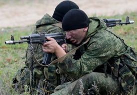 Ruští vojáci při výcviku (ilustrační foto).