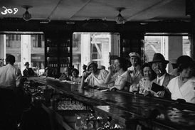Havanský bar v časech slávy.