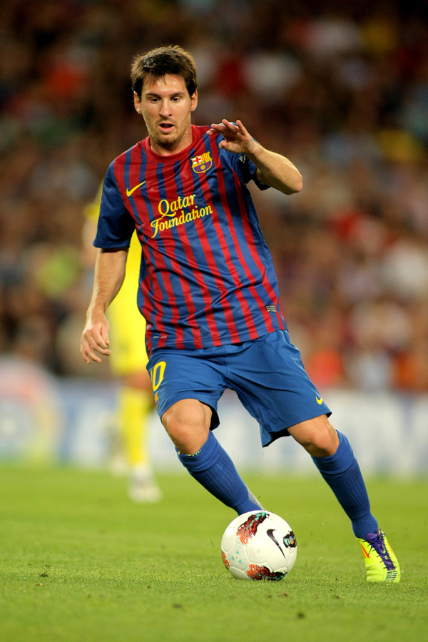 2. LIONEL MESSI. Argentinský fotbalista hrající za Barcelonu zaznamenal za rok 2012 ohromující počet 91 gólů. Za rok si vydělá úctyhodných 44,68 milionů dolarů (893 600 000 korun). (Foto: shutterstock.com)