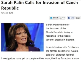 Palinová v listu The Daily Currant.