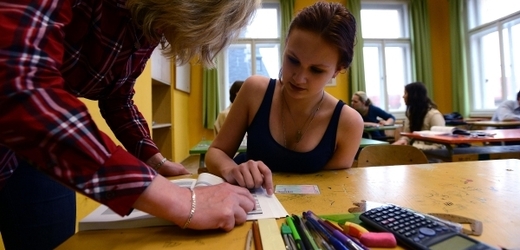 Písemná část jednotných maturit začala 2. května. Snímek je z Gymnázia Karla Sladkovského v Praze.