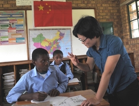 Výuka čínštiny v Jihoafrické republice.