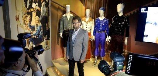 Bjorn Ulvaeus na slavnostním otevření muzea.