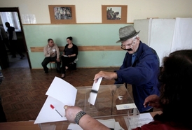 Momentka z voleb v Bulharsku.
