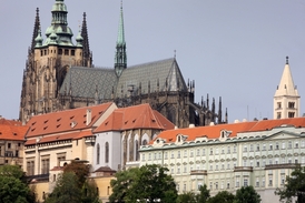 Chrám svatého Víta na Pražském hradě.