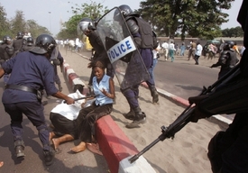 Nepokoje v hlavní konžském městě Kinshase.