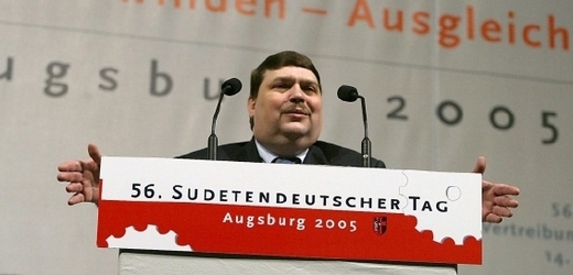 Nejvyšší představitel sudetských Němců Bernd Posselt.
