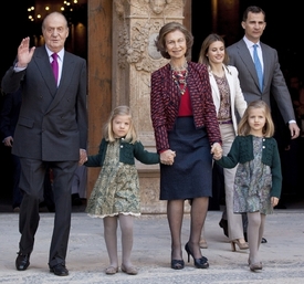Španělská královská rodinka.