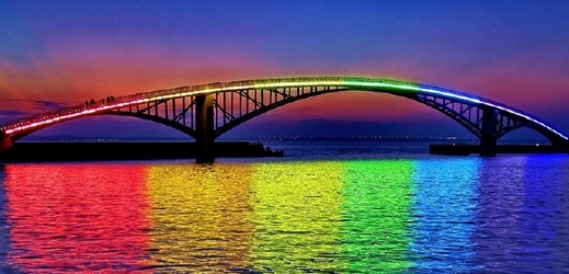 Xiying Rainbow Bridge, Tchaj-wan. (Foto: Mendaily.com)