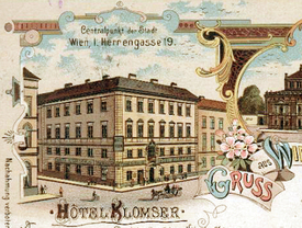 Hotel Klomser ve Vídni.