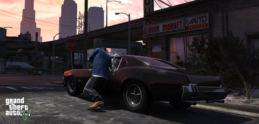 Obrázek z Grand Theft Auto V.