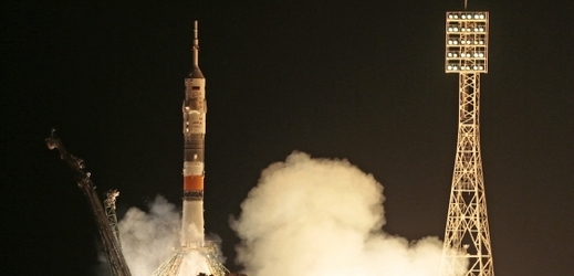Start kosmické lodě Sojuz TMA-09M.