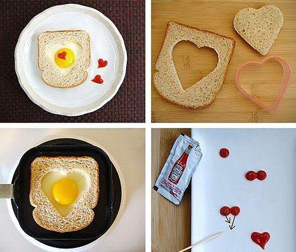 Návod, jak udělat jednoduchou láskyplnou snídani partnerovi.