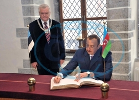 Prezident Ázerbájdžánu Ilham Alijev.