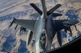 USA přesunou do Jordánska letouny F-16 (na snímku) a systém Patriot.
