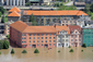 V Ústí nad Labem voda překonala protipovodňové zábrany a zatopila domy. (Foto: Jakub Stadler)