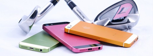 Varianty barvení originálního krytu zařízení Apple.