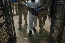 Camp 6 ve věznici na Guantánamu.
