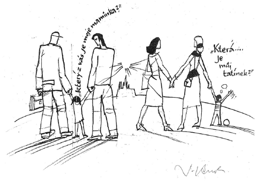 Tuto karikaturu zveřejnil Václav Klaus na svém webu.