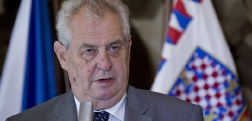 Prezident Miloš Zeman. 