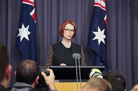 Julia Gillardová byla první ženou ve funkci australského ministerského předsedy.