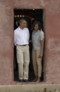 Barack Obama s manželkou Michelle.