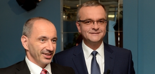 Miroslav Kalousek (vpravo) po boku Martina Kuby.