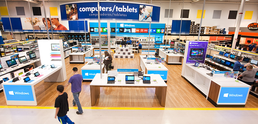 Microsoft v Americe testuje „shop-in-shop“ obchody, bude jich 600.