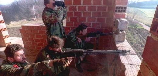 Muslimští bojovníci v Bosně roku 1993.