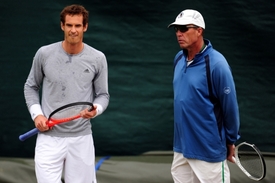 Andy Murray s Ivanem Lendlem při tréninku.