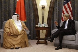 Šéíf americké diplomacie John Kerry při návštěvě Rijádu koncem června 2013.