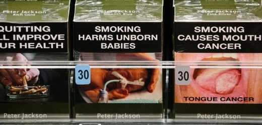 Takto vypadají cigaretové krabičky v Austrálii.