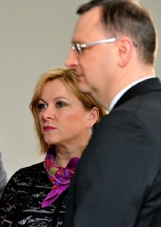 Petr Nečas s Janou Nagyovou.