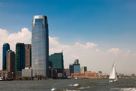 Věž banky Goldman Sachs na Jižním Manhattanu v New Yorku.