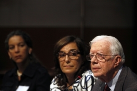 Jimmy Carter na konferenci o právech žen v Atlantě (červen 2013).