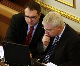 Michal Pohanka (vlevo) a Miloš Melčák (snímek z roku 2007).