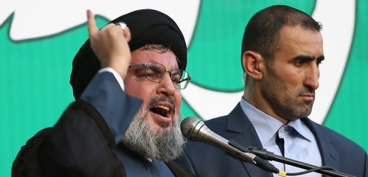 Šéf Hizballáhu Hasan Nasralláh (vlevo).