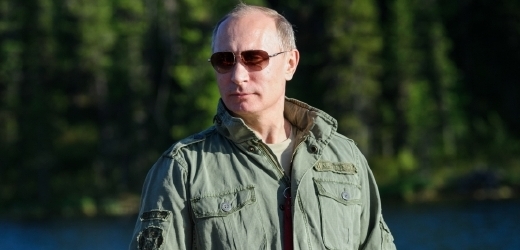 Vladimir Putin na rybách.