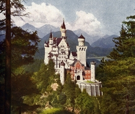 Pohádkový zámek Neuschwanstein.