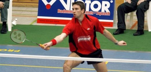 Nejlepší český badmintonista Petr Koukal.