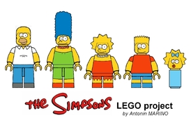 Takto si minifigurky Simpsonových představuje jeden z fanoušků.