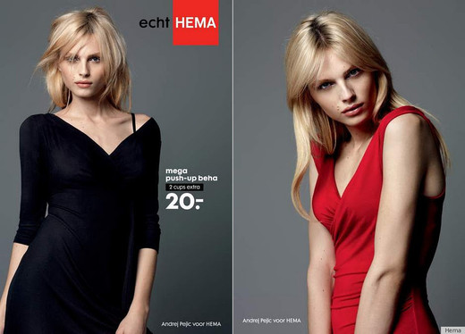 Andrej Pejič v reklamě na Hema.